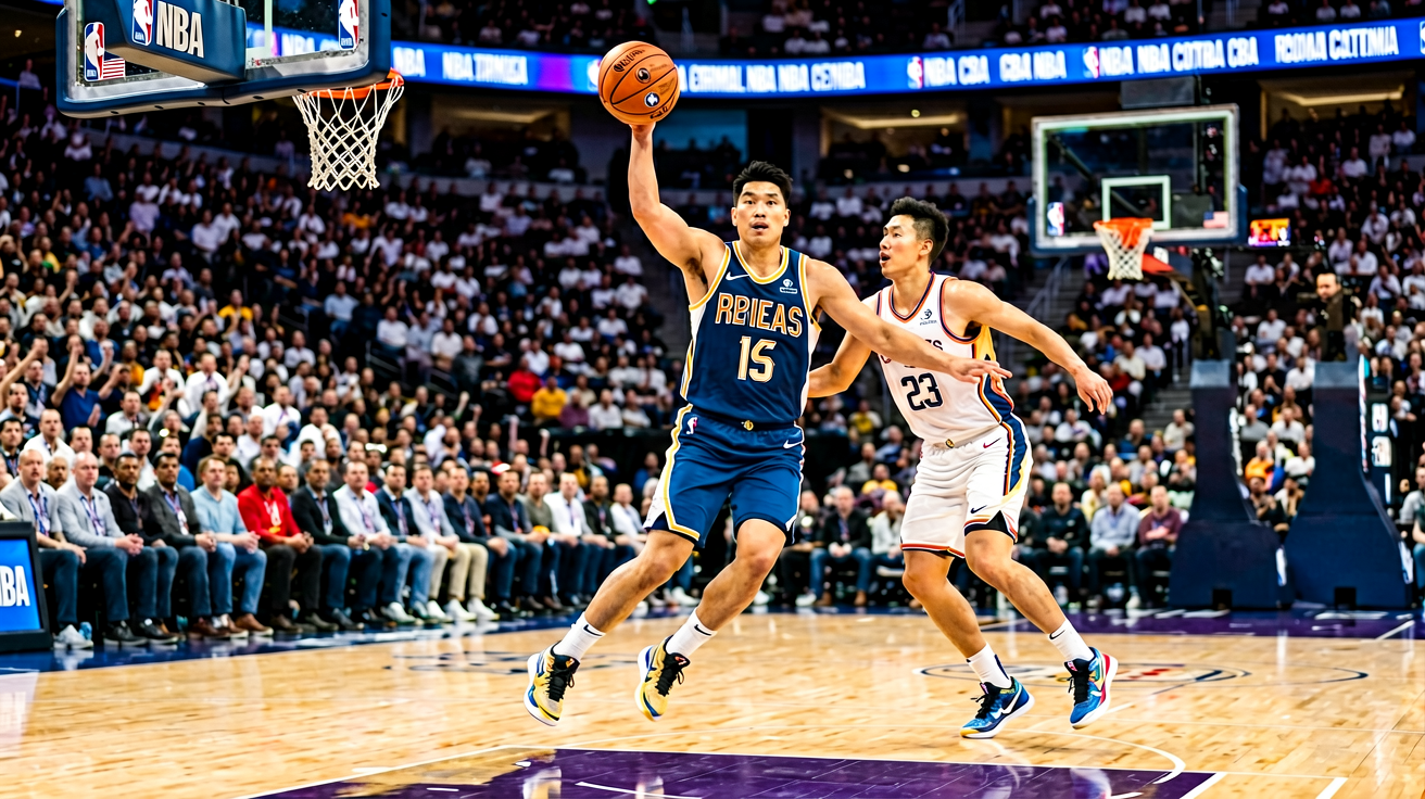 NBA赛事 - NBA比赛现场，展示职业篮球联赛的高水平竞技
